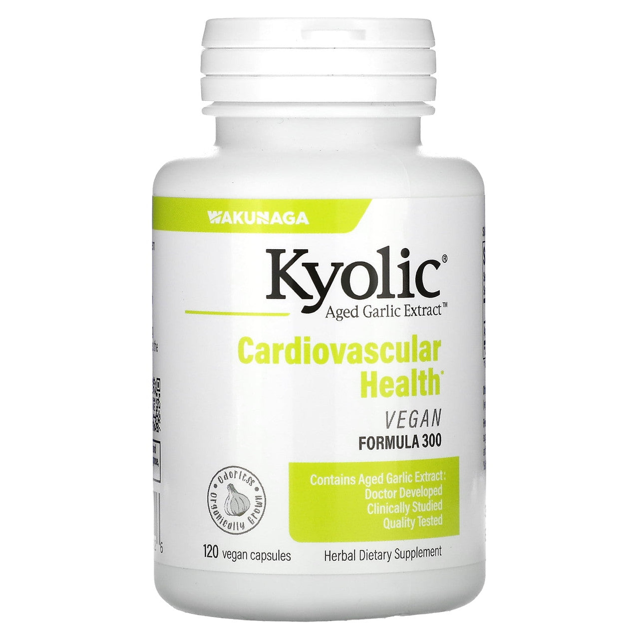 Kyolic Cardiovascular Aged Garlic Extract Formula 300 Capusles, 120 Ea